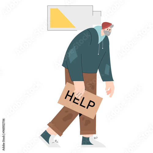 Diversity Businessman. Flat Vector Illustration