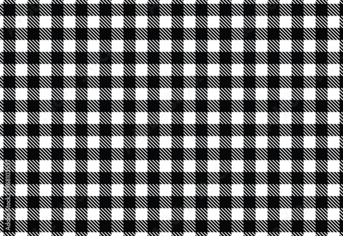 classic checkerboard pattern, black, white  Lumberjack or flanel pattern, paper pattern, seamless plaid pattern vector. Retro background fabric. Vintage checkered color geometric texture,