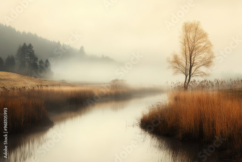 Calming, soothing landscape wallpaper