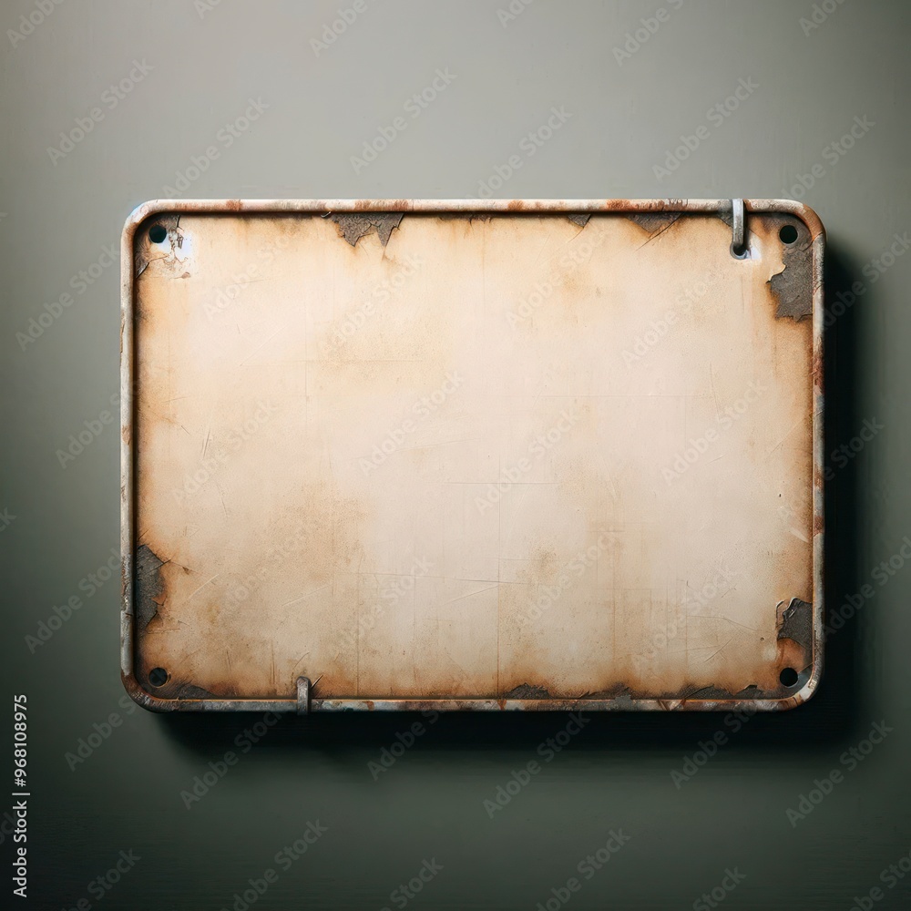 Fototapeta premium Weathered, old, vintage bilboard