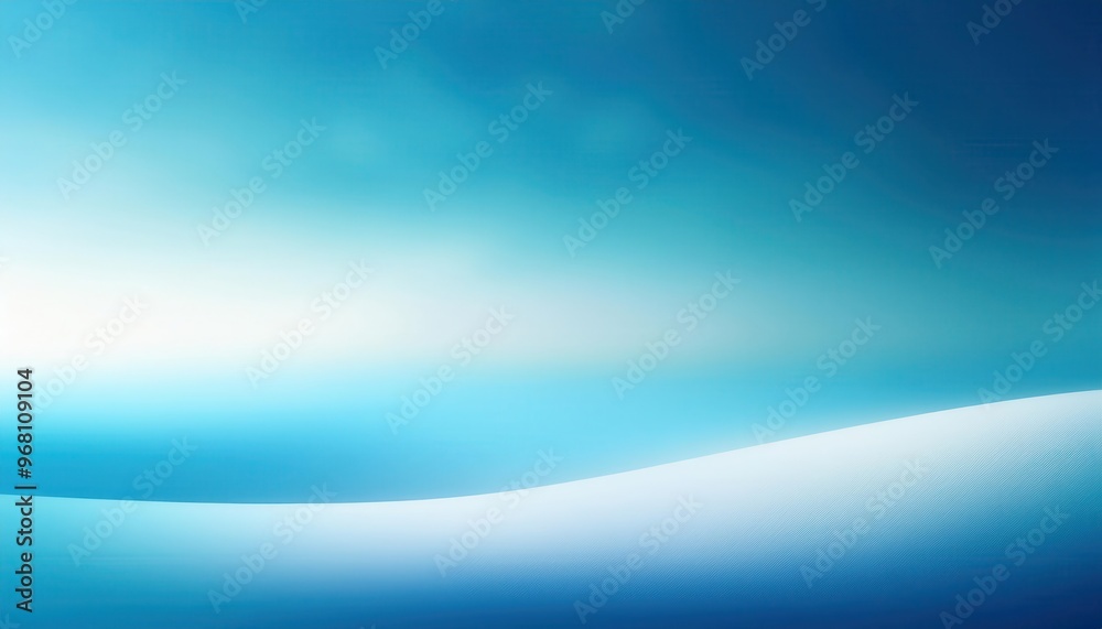 Serene Horizon. Minimalist Gradient of Soft Blue and White Waves Blending into a Tranquil Sky, Calmness and Infinite Space Serene Horizon. Minimalist Gradient of Soft Blue and White Waves Blending into a Tranquil Sky, Calmness and Infinite Space