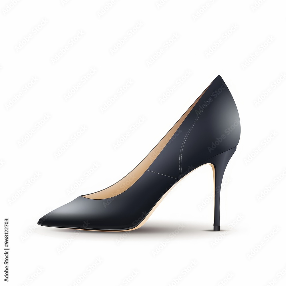 Velvet court shoes, apparel element, minimalist vector design, luxurious look, isolated on white background. Velvet court shoes, apparel element, minimalist vector design, luxurious look, isolated on white background.