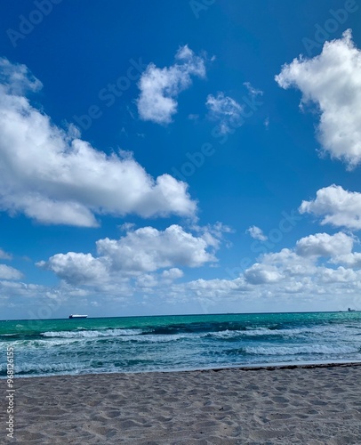 sunny day with crystal clear water