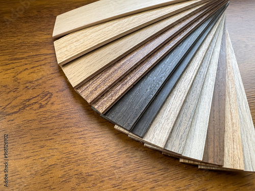 wood or vinyl texture floor on brown desk