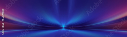 Empty neon studio stage, ra...