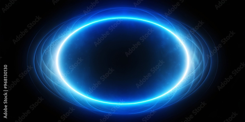Abstract Blue Circle Glow with Glowing Lines, abstract background, blue glow, digital art Abstract Blue Circle Glow with Glowing Lines, abstract background, blue glow, digital art