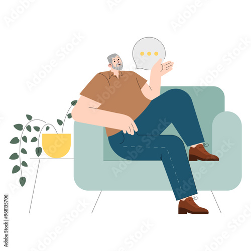 Diversity Businessman. Flat Vector Illustration