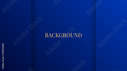 Dark blue abstract background. Shape of a wall with niche or alcove. Web banner template	
