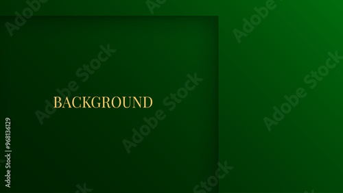 Dark green abstract background. Shape of a wall with niche or alcove. Web banner template	
