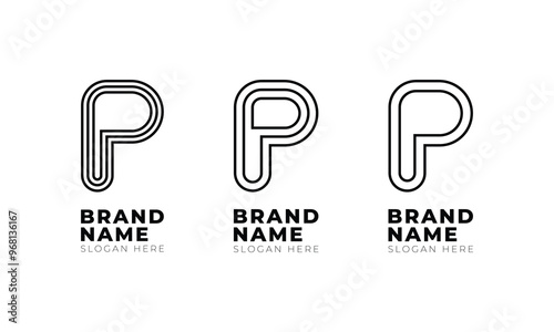 Collection of Logos with Letter P