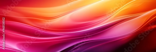 Wallpaper Mural An abstract background featuring a dynamic wave pattern in vibrant orange and pink hues. The smooth, flowing lines create a sense of movement and energy, evoking feelings of warmth, optimism, and crea Torontodigital.ca
