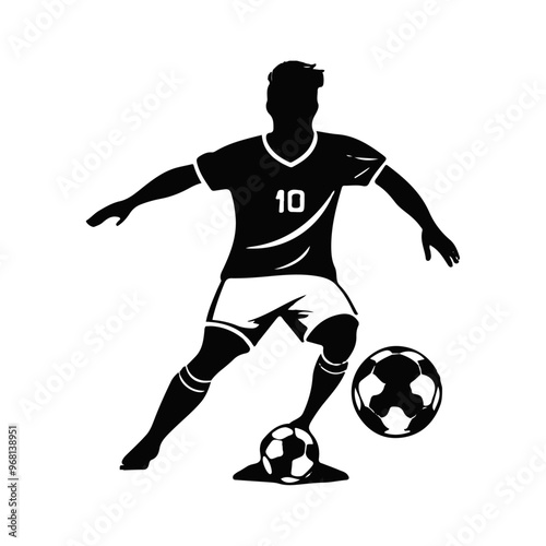 Soccer ball icon set in line style. football simple black style symbol sign for sports apps and website, vector illustration.vector