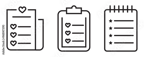 wishlist icon. vector dual tone icon for your website, mobile, presentation, and logo design.