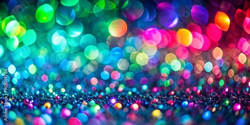 Rainbow Bokeh Glitter Abstract Background, bokeh, abstract, sparkle