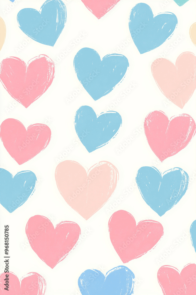 Pattern with hearts Pattern with hearts