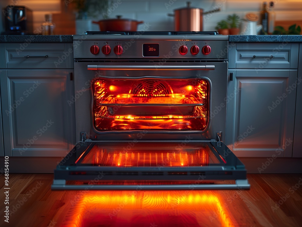 Modern Kitchen Oven with Warm Glow - Interior Design Inspiration Modern Kitchen Oven with Warm Glow - Interior Design Inspiration