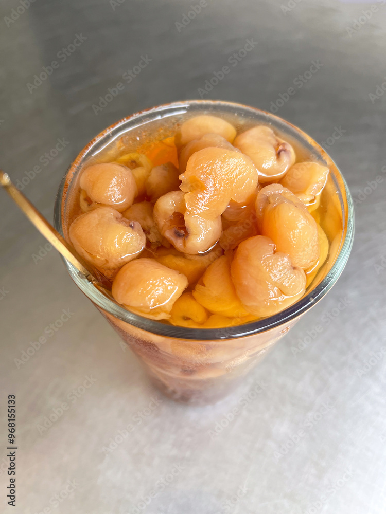 Longan Juice. The longan drink is best made from the dried fruit. Refreshing Thai style summer drink. Longan Juice. The longan drink is best made from the dried fruit. Refreshing Thai style summer drink.
