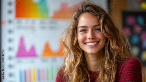 Free Download A teacher showing students how to interpret a graph in a math lesson. - GFXLoad