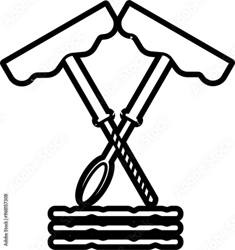Tire repire kit illustration outline vector