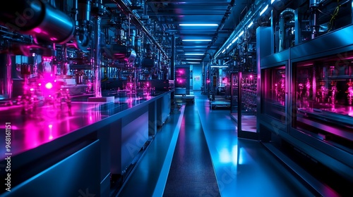 Wallpaper Mural A high-tech physics research facility using digital holograms to study atomic structure and interactions Torontodigital.ca