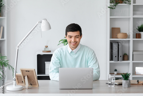 Young man having job interv...
