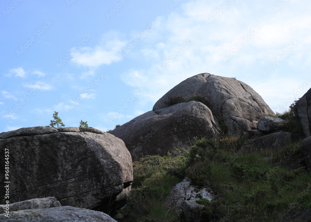 Unique volcanic rock formations in the Magma Geo Park, Rogaland, Norway. Unique volcanic rock formations in the Magma Geo Park, Rogaland, Norway.