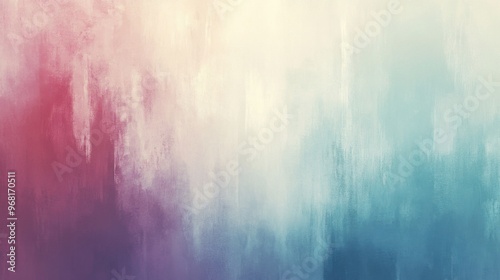 A blurry background, a digital painting, abstract illusionism, aqua teal, slate blue, ivory white, and intense scarlet, gradient and patterns wallpaper, grainy poster art, lavender and burnt sienna