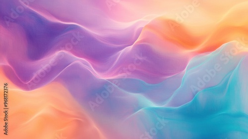 Abstract Illusionism with a Blurry Background and Intricate Gradient Patterns in a Digital Painting for Modern Wallpaper and Artistic Poster Design