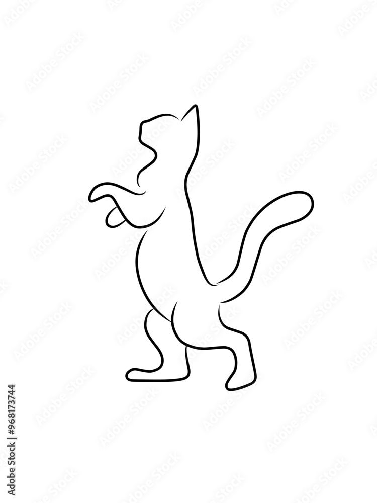 Naklejka premium Cat Icon Vector