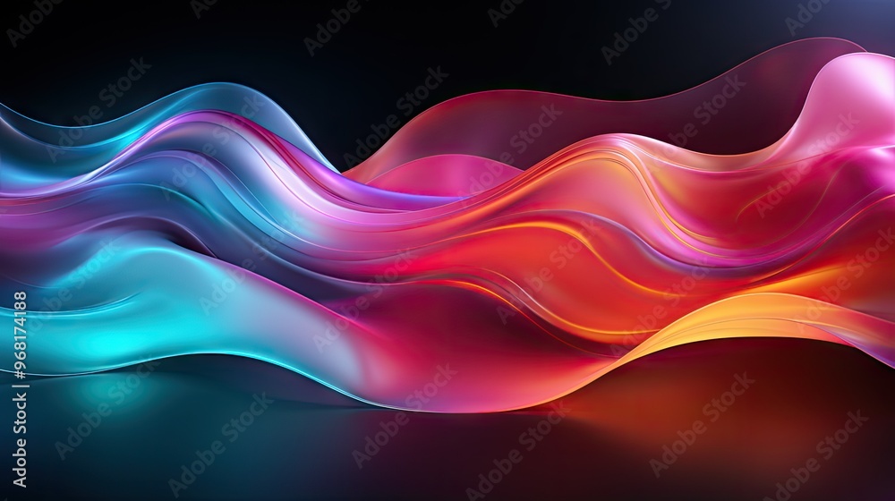 Abstract colorful waves Abstract colorful waves