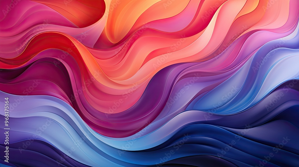 Abstract waves of color Abstract waves of color