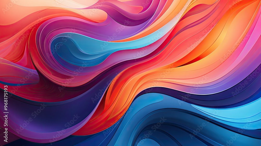 Abstract colorful waves Abstract colorful waves