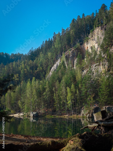 Adršpach - green lake