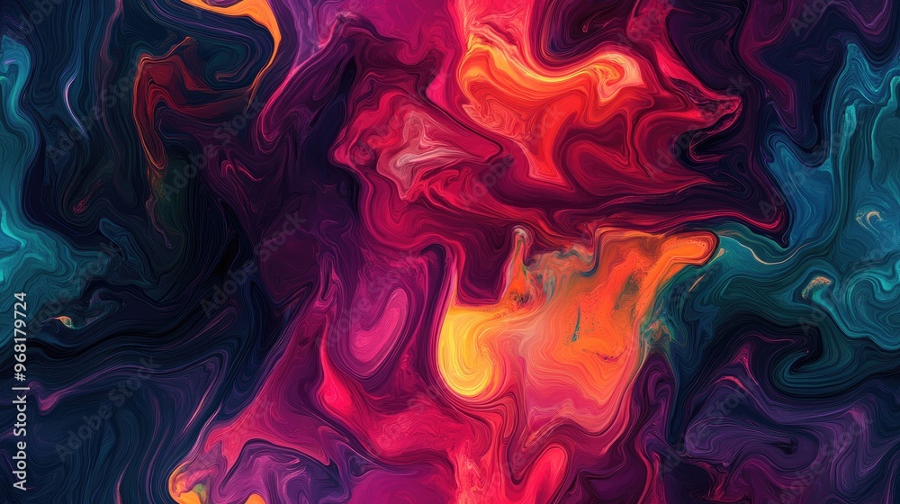 Abstract colorful fluid interference on dark liquid wallpaper Seamless marble texture with abstract liquid design Modern abstract fluid background with vibrant colors Combination of cool and warm Abstract colorful fluid interference on dark liquid wallpaper Seamless marble texture with abstract liquid design Modern abstract fluid background with vibrant colors Combination of cool and warm