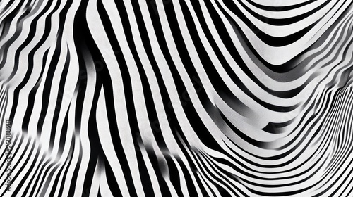 Wallpaper Mural Abstract background featuring a monochrome texture with black and white lines Torontodigital.ca