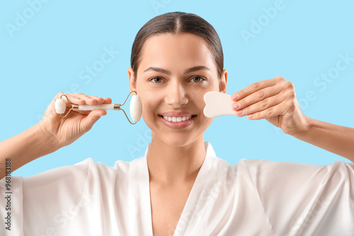 Beautiful young woman with ...