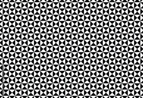 pattern triangle black and white combined like sand time, background texture, black and white, seamless pattern for fabric design, wrapping paper, floor design wall decoration