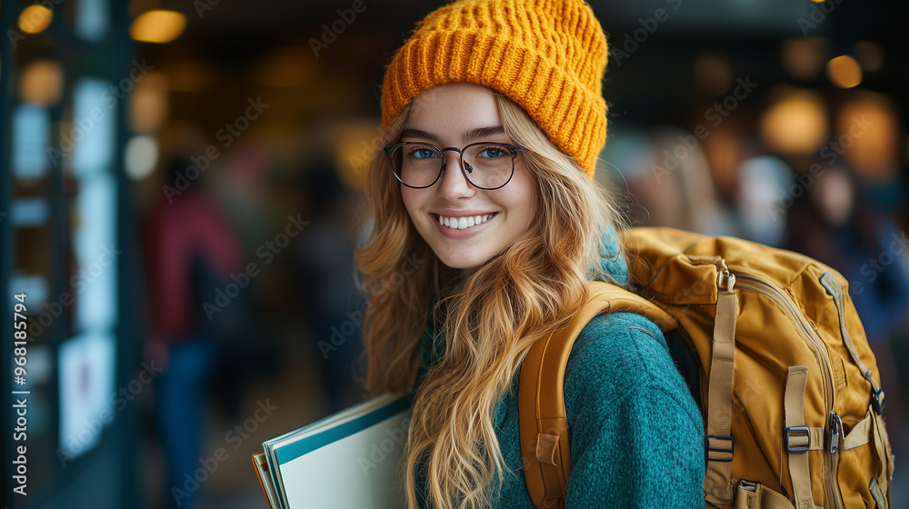 A student packing their backpack with textbooks and notebooks, ready for a full day of classes on campus. A student packing their backpack with textbooks and notebooks, ready for a full day of classes on campus.