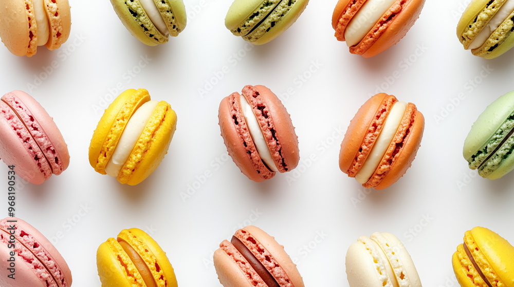 Fototapeta premium macaroons background