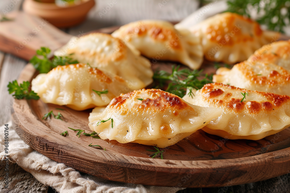 Ukrainian Christmas dish. Varenyky, dumplings or pierogi. Ukrainian Christmas dish. Varenyky, dumplings or pierogi.