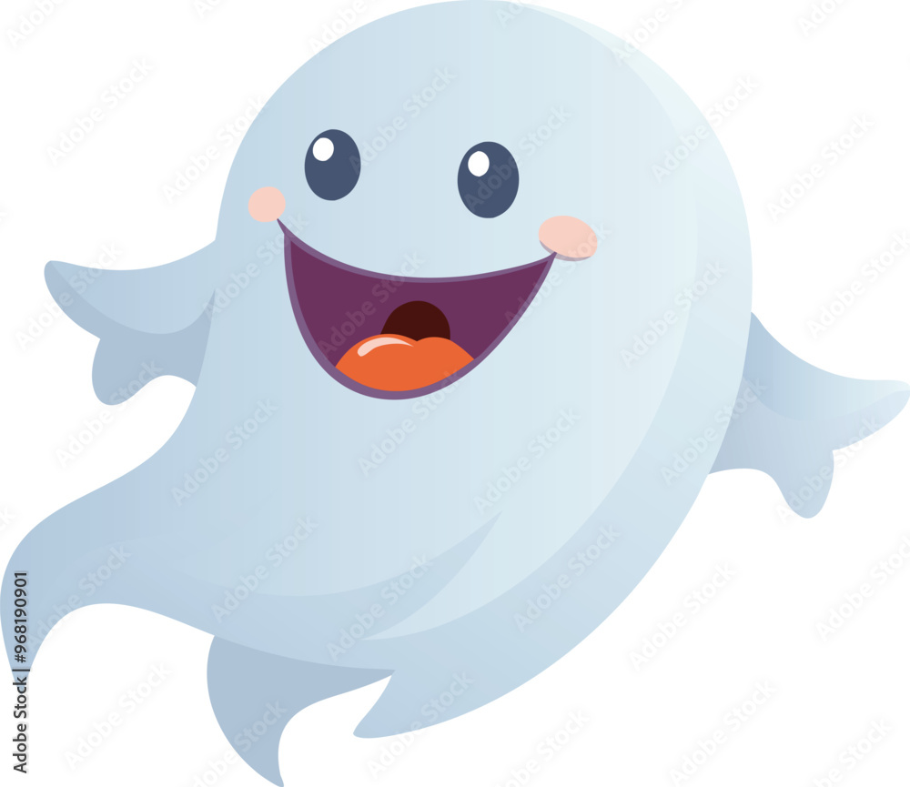 Vector Halloween Ghost Icon on Transparent Background for Spooky Designs . Vector Halloween Ghost Icon on Transparent Background for Spooky Designs .