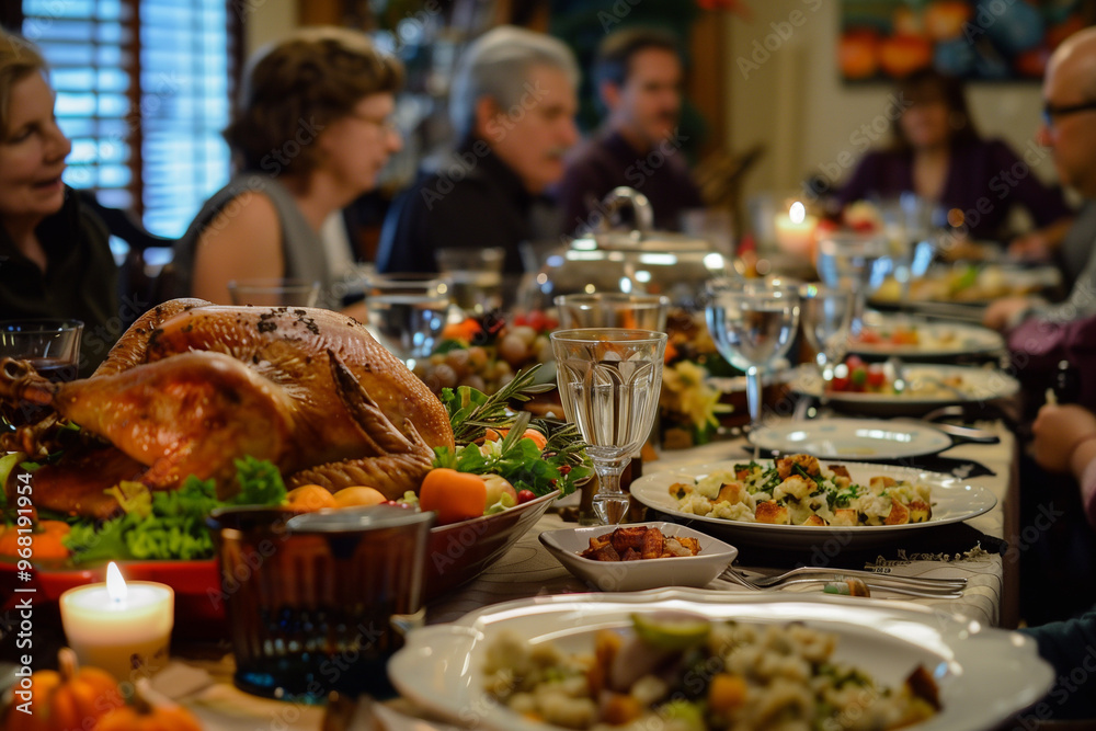 Senior people celebrating Thanksgiving. Senior people celebrating Thanksgiving.