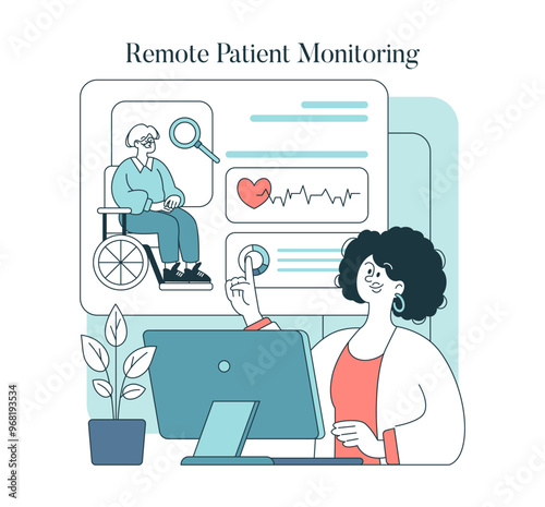Medical Technology. Flat Vector Illustration