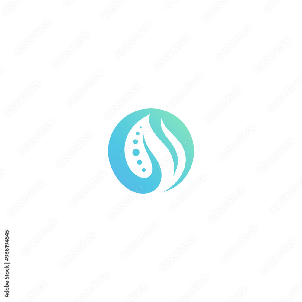 Chiropractic Logo. leaf nature Health Care Logo Design Template for your business