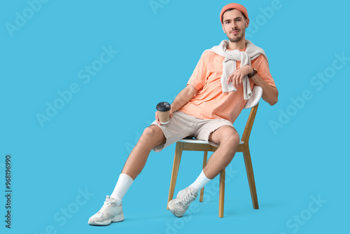 Handsome young man in styli...