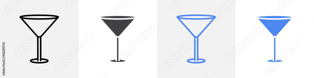 wine glass icon vector set use for web ui or app wine glass icon vector set use for web ui or app