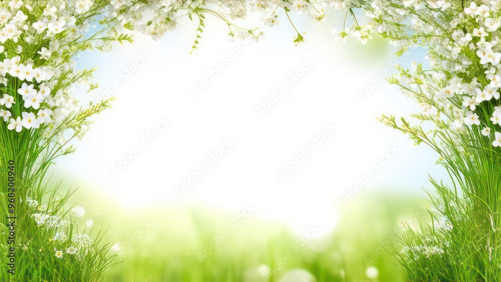 Beautiful light background for a greeting card with delicate flowers Beautiful light background for a greeting card with delicate flowers