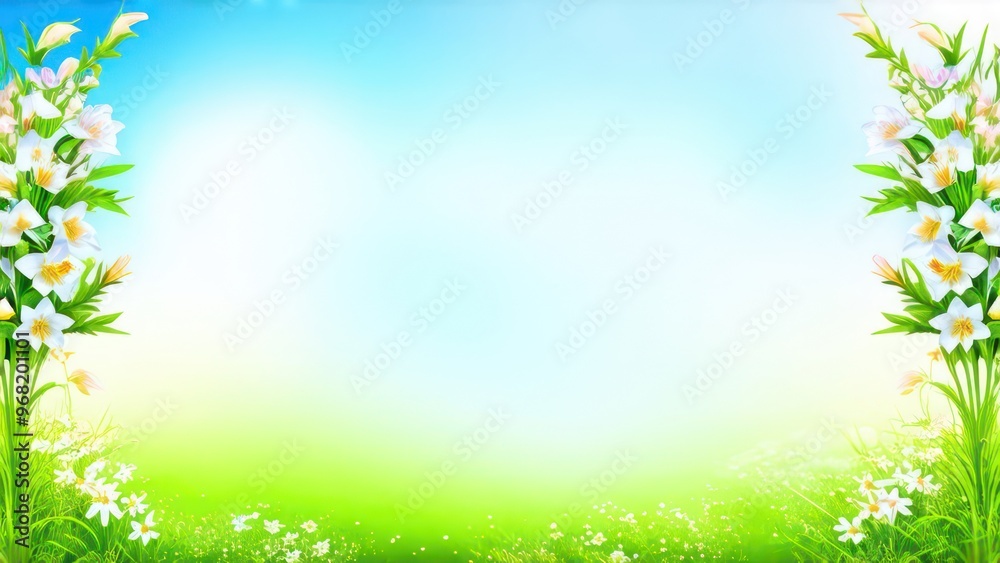 Beautiful light background for a greeting card with delicate flowers Beautiful light background for a greeting card with delicate flowers