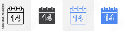 calender icon vector set use for web ui or app