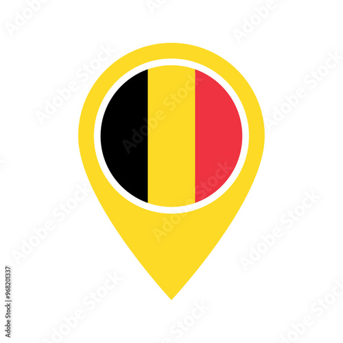 Free Download Belgium flag location icon - GFXLoad